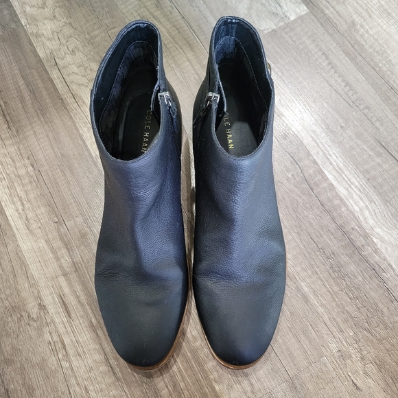 Cole Haan Lilah Buckle Black Ankle Bootie - Picture 3 of 6